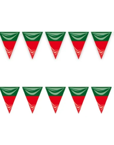 Guirnalda Bandera Portugal plastico 25M