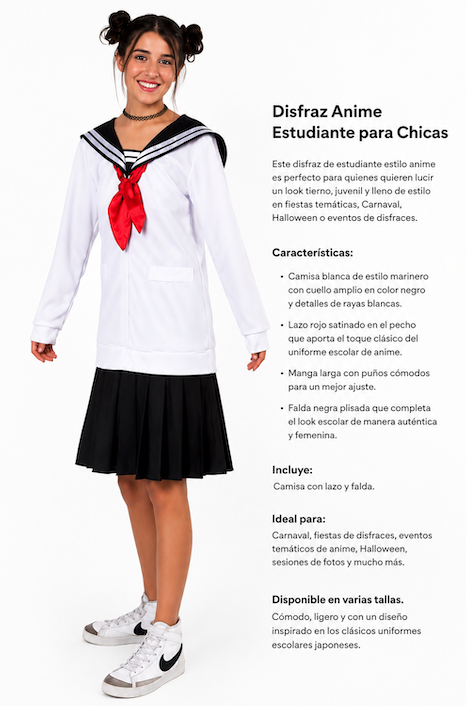 Disfraz Noia Anime Juvenill