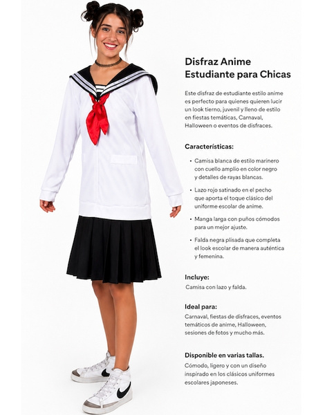 Disfraz Noia Anime Juvenill