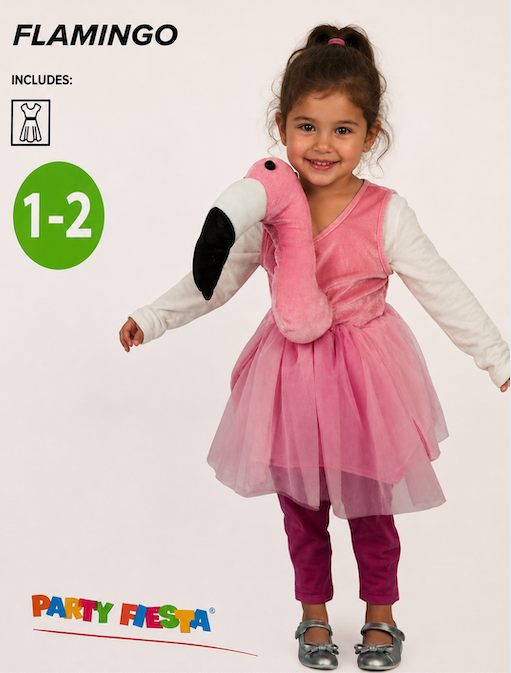 Disfraz Flamenco Rosa para bebés