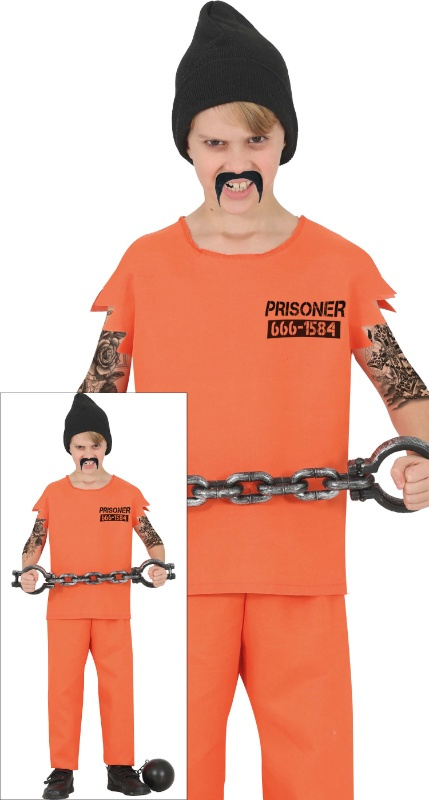 Disfraz Prisioner Naranja Infantil