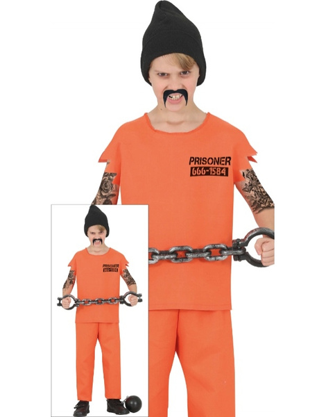 Disfraz Prisioner Naranja Infantil