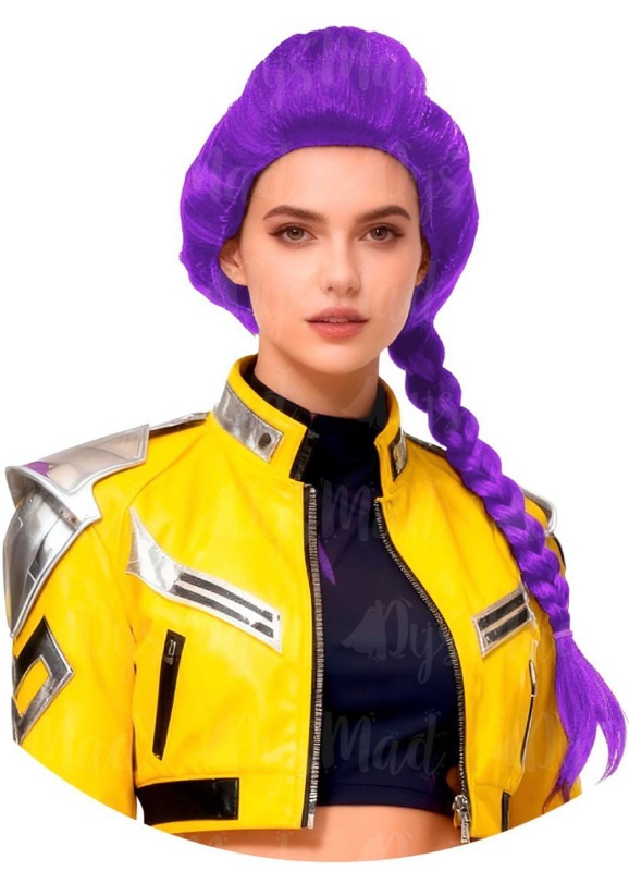 Peluca KPOP morada