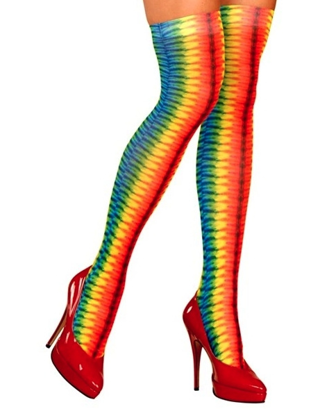 Medias altas multicolor adulta