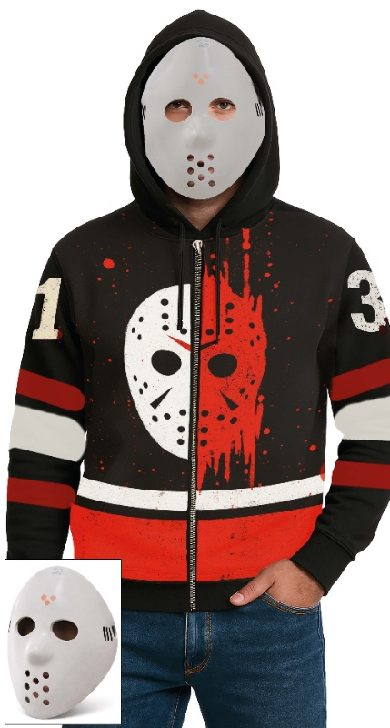 Camiseta Asesino Capucha Y Máscara AD