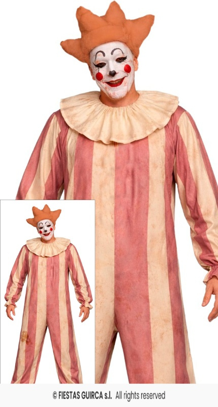 Disfraz Vintage clown circus adulto