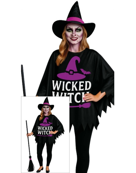 Disfraz Poncho Bruja Buena AD