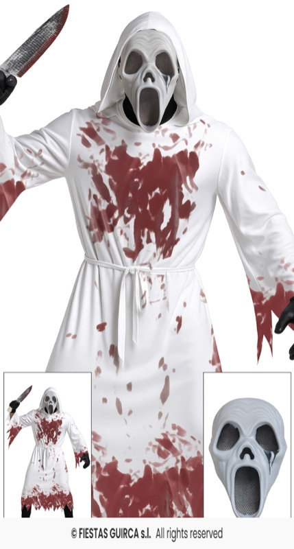 Disfraz White devil ghost AD