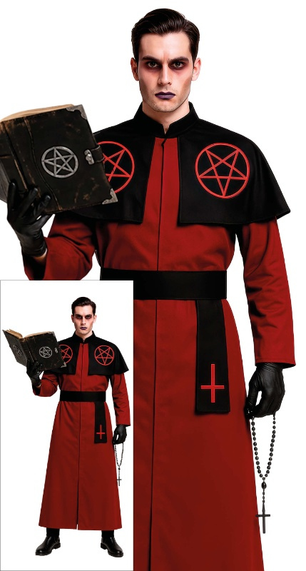 Disfraz Satanic cardenal AD