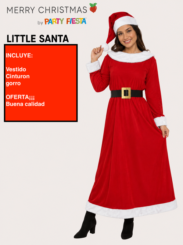 Disfraz Santa Larga Deluxe adulto