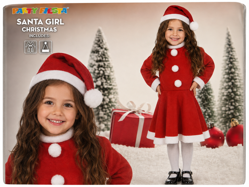 Disfraz Mama noel infantil 5/6 años