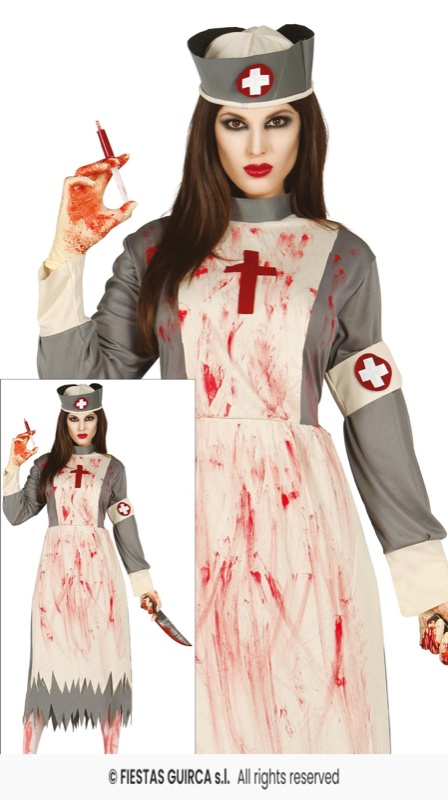 Disfraz Enfermera Zombie Adolescente