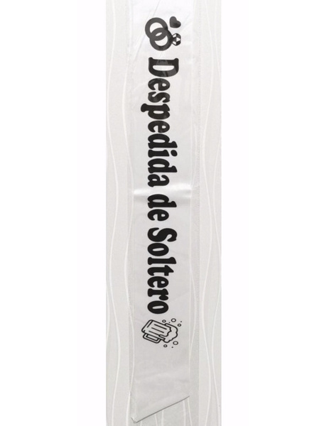 Banda Despedida Soltero blanca