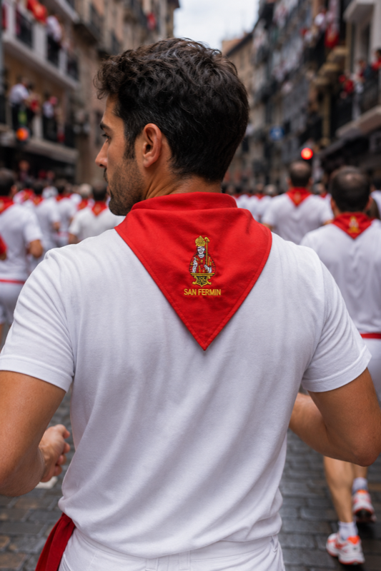 Pañuelo San Fermín grande bordado