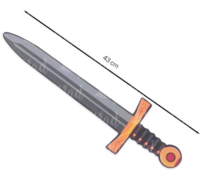 Espada medieval goma eva 43 cms
