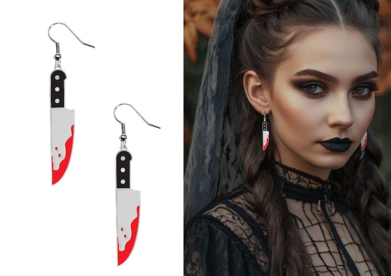 Pendientes Cuchillos Halloween