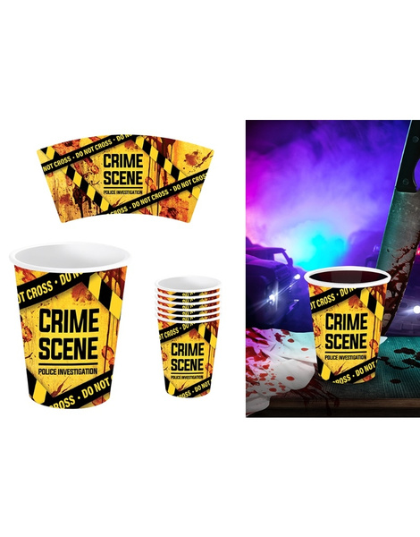 Bolsa 6 Vasos Crime Scene 240ml