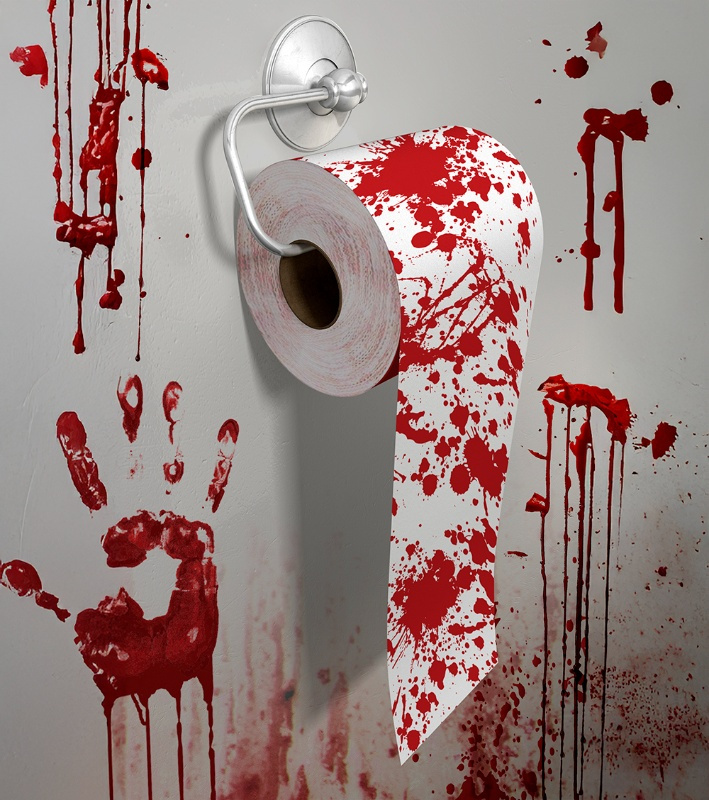 Rollo WC Ensangrentado Papel 2 capas 30m