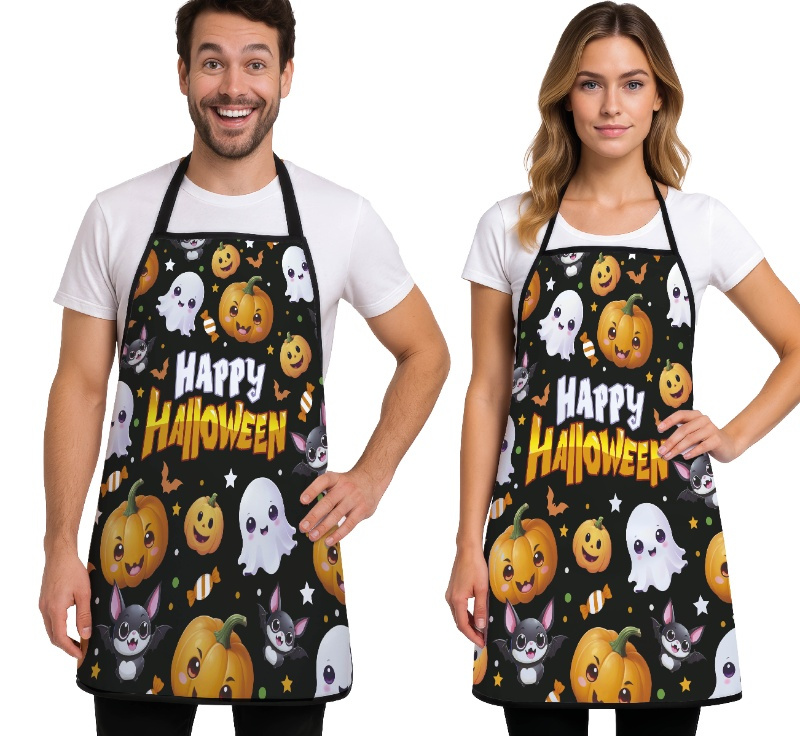 Delantal happy halloween, adulto