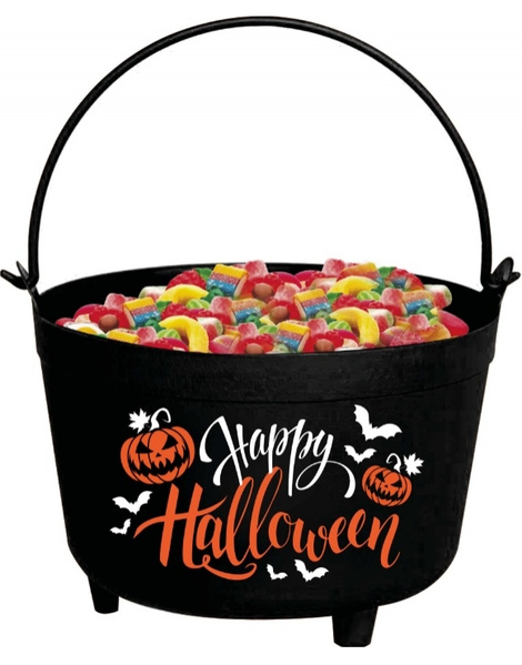 Caldera happy halloween, 24x23x15 cm