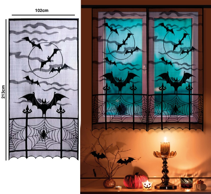 Decoracion Ventana Bruja Encaje 102x213