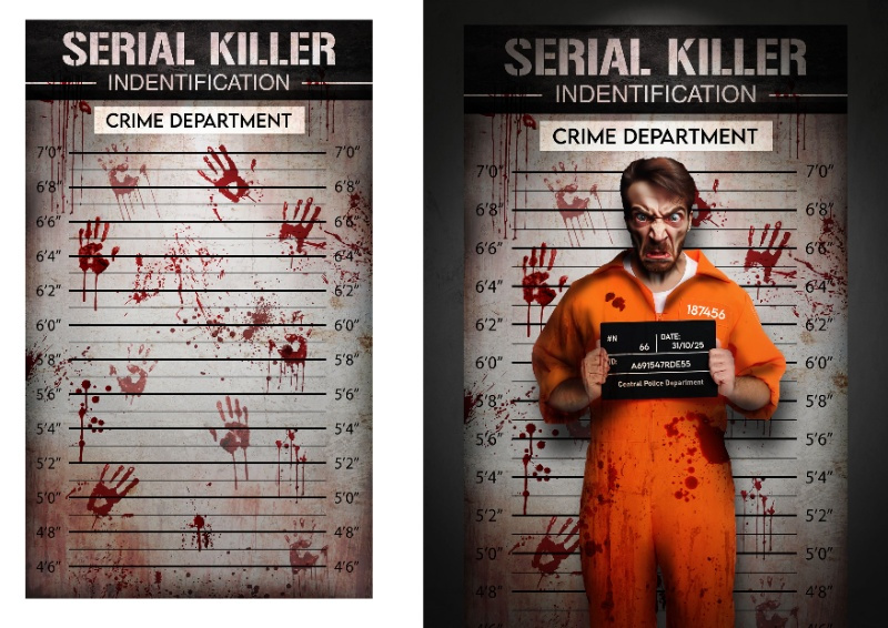 Photocall serial killer tela 120x200 cm