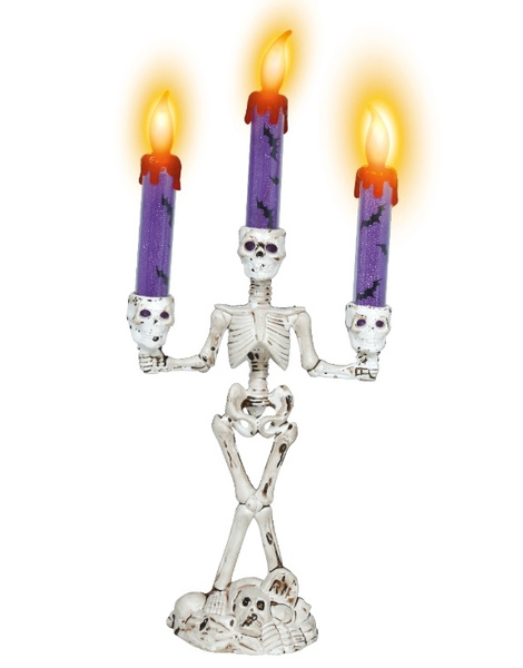 Candelabro Surtido Esqueleto Luz PVC