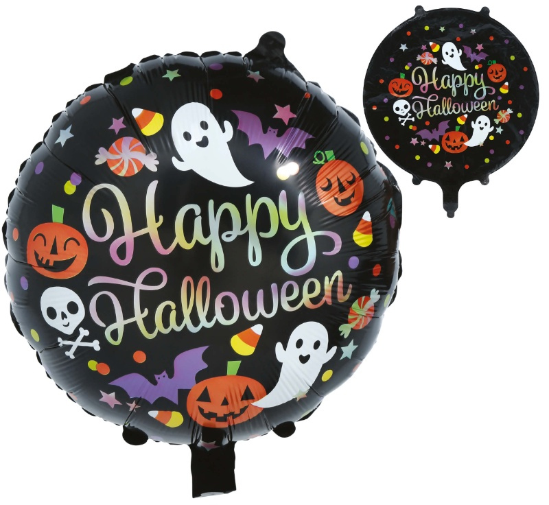 Globo happy halloween, aluminio, 50 cm