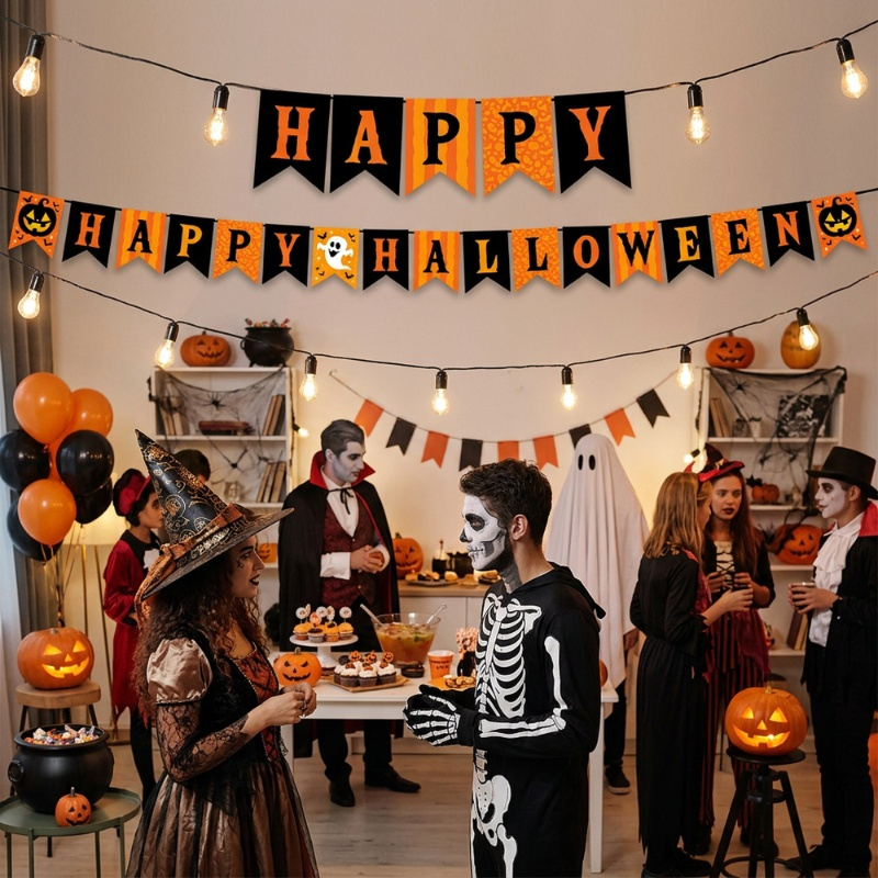 Guirnalda Happy Halloween Papel