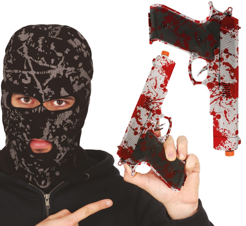Pistola Con Sangre 24 cm