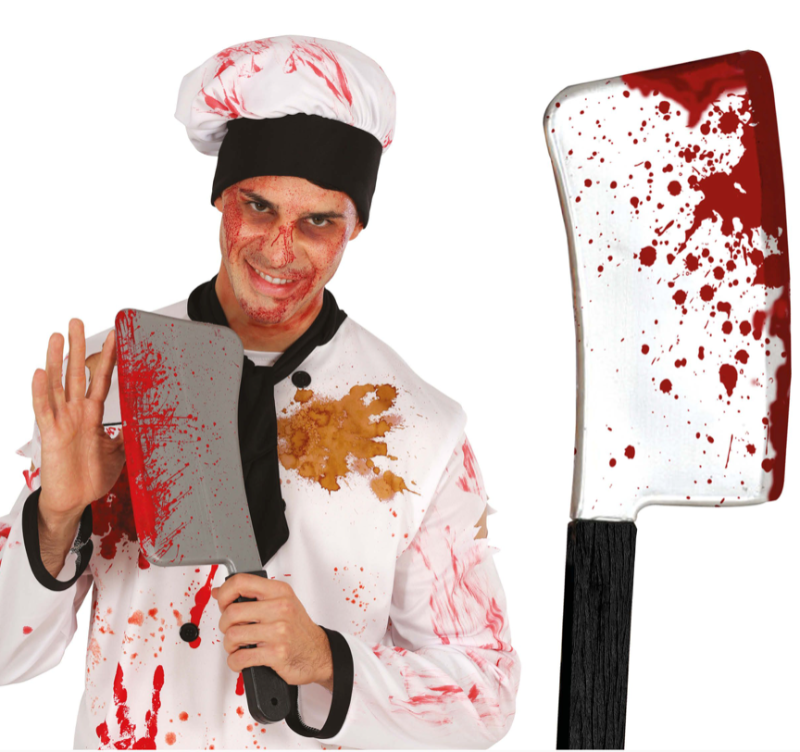 Cuchillo Carnicero Ensangrentado 40Cms