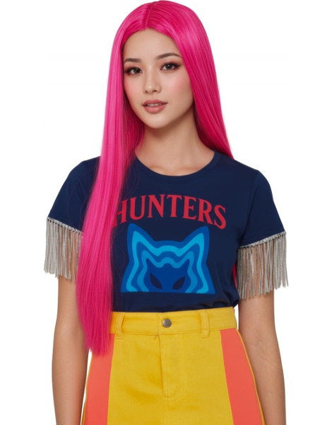 Peluca Melena Rosa k-pop  (En Caja)