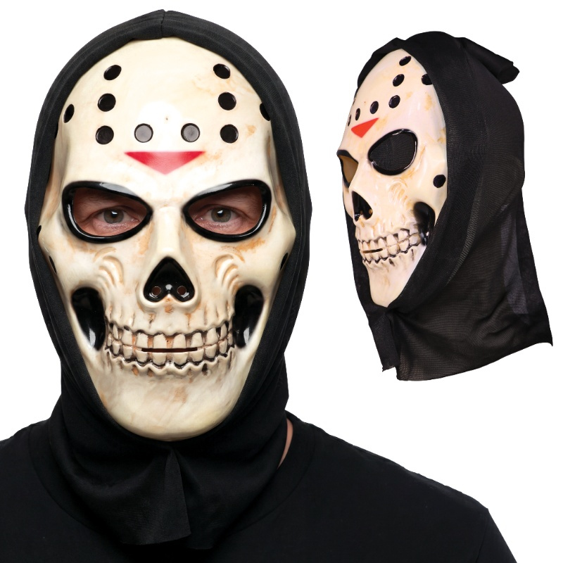 Mascara Calavera Hockey Con Capucha pvc