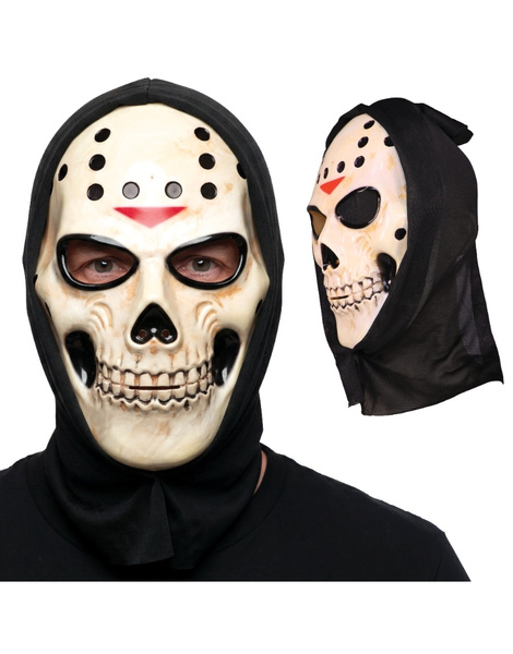 Mascara Calavera Hockey Con Capucha pvc