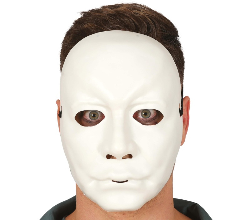 Mascara Hombre Blanco pvc