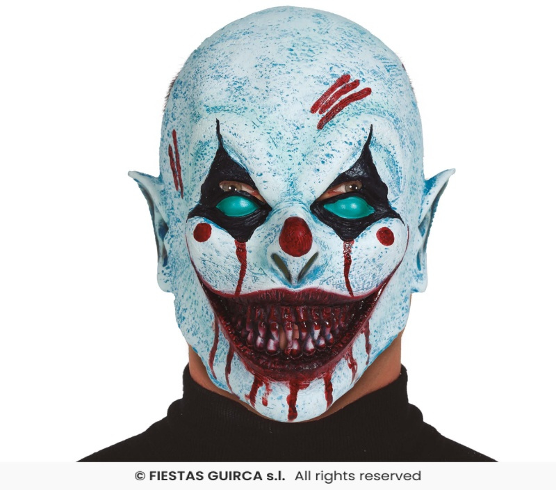 Mascara payaso sonriente, latex