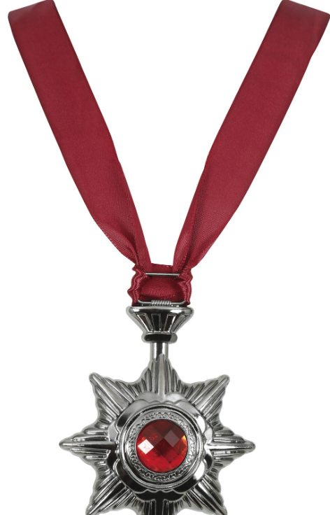 Collar medallon vampiro, 9x7 cms