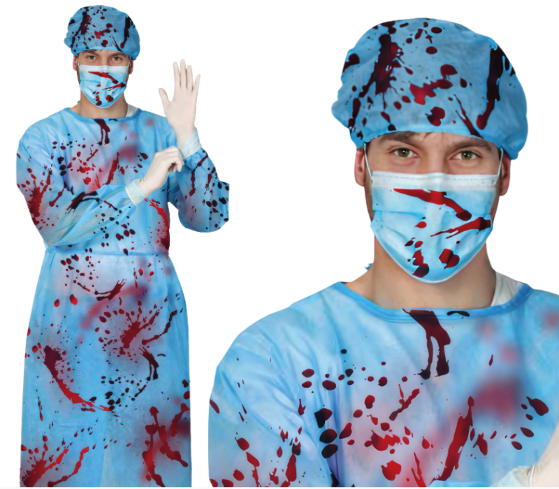 Set cirujano con sangre AD
