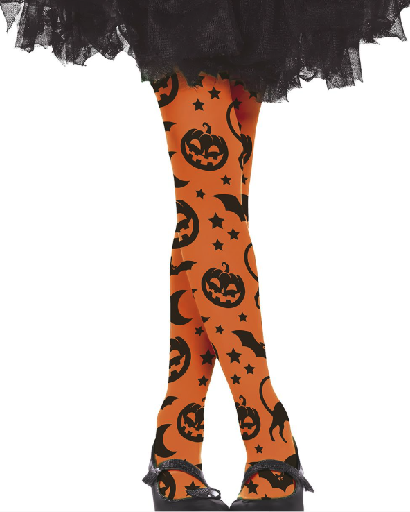 Pantys Halloween Naranja 3-6 años