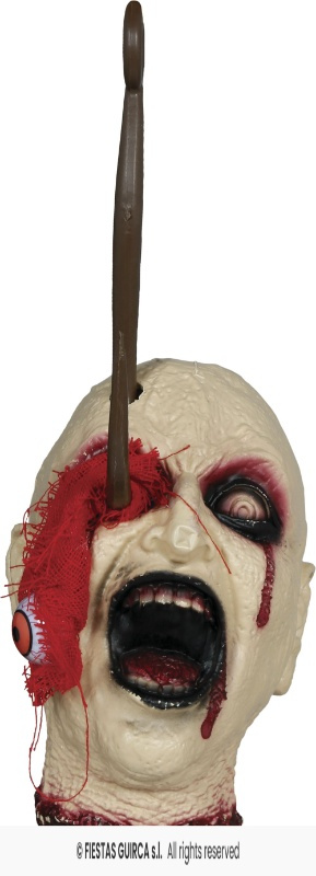 Cabeza colgante con gancho, pvc, 38 cm