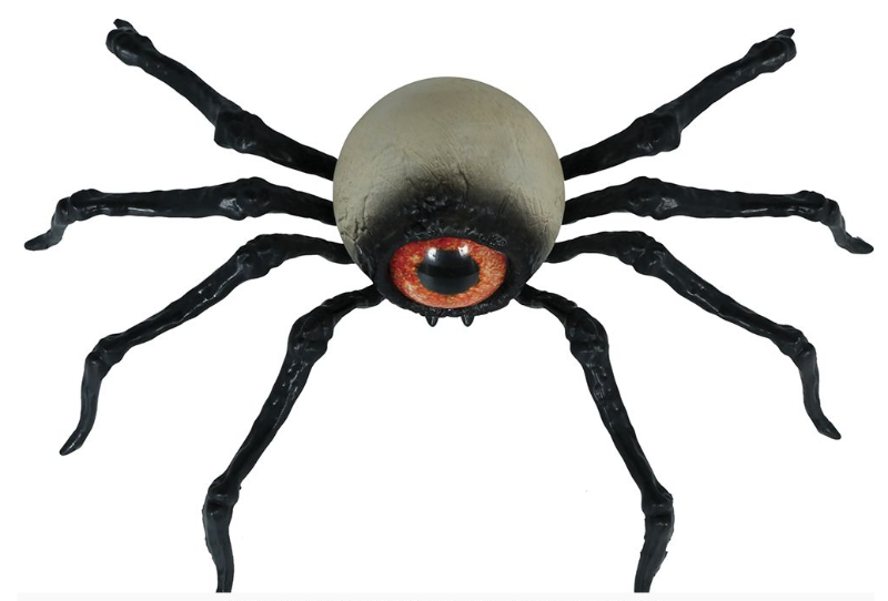 Araña ojo gigante, pvc, 16 cm