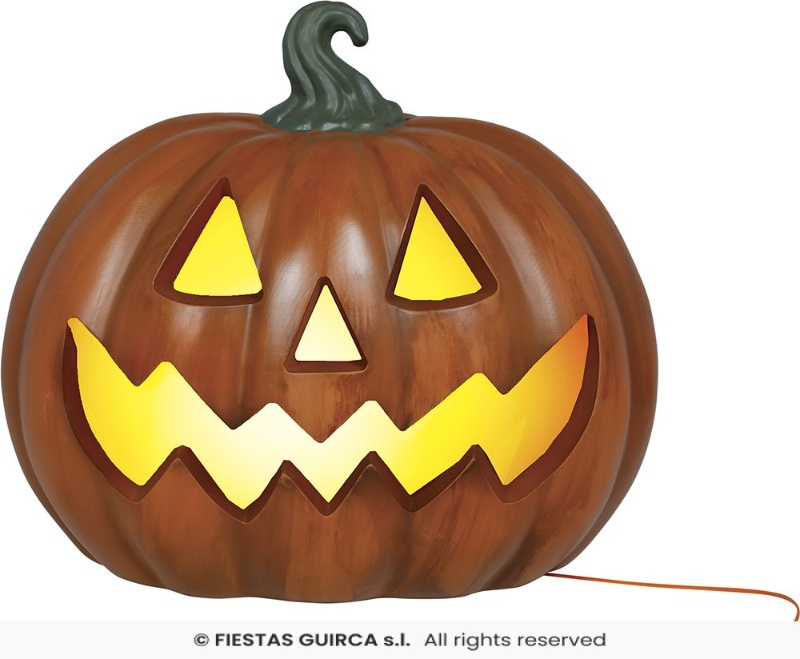 Calabaza con luz intensa, 28 cms