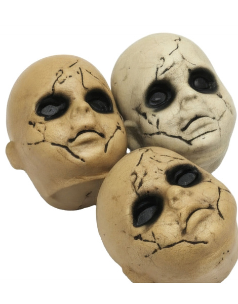 Set 3 Cabezas De Niños Terror PVC