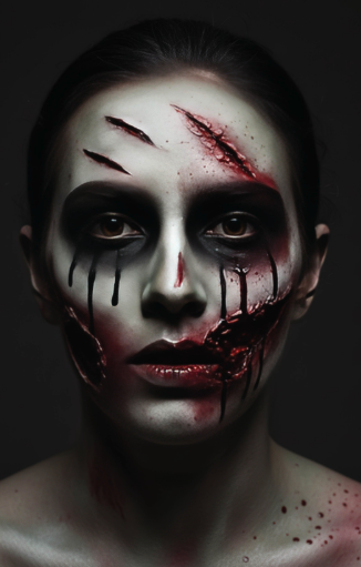 Set maquillaje zombie