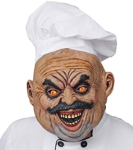 Mascara Cocinero Maligno con Gorro