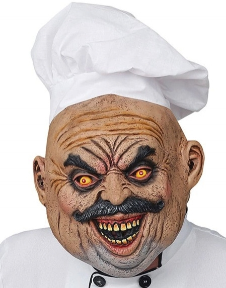 Mascara Cocinero Maligno con Gorro