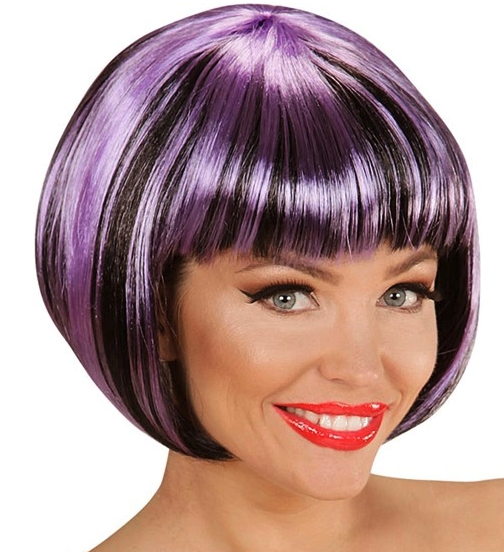 Peluca Fashion Streaks violeta