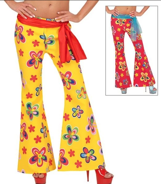 Pantalon Acampanado Flores col.surtidos