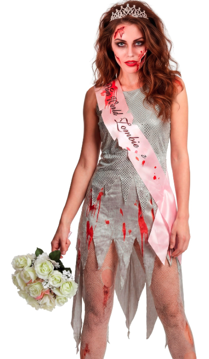 Disfraz Miss Mundo Zombie para mujer