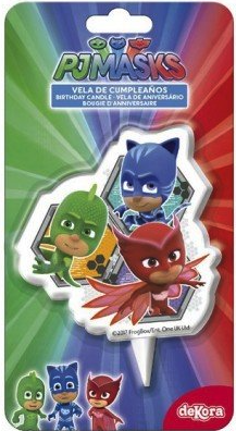 Velas 2D Pjmasks 10 cms